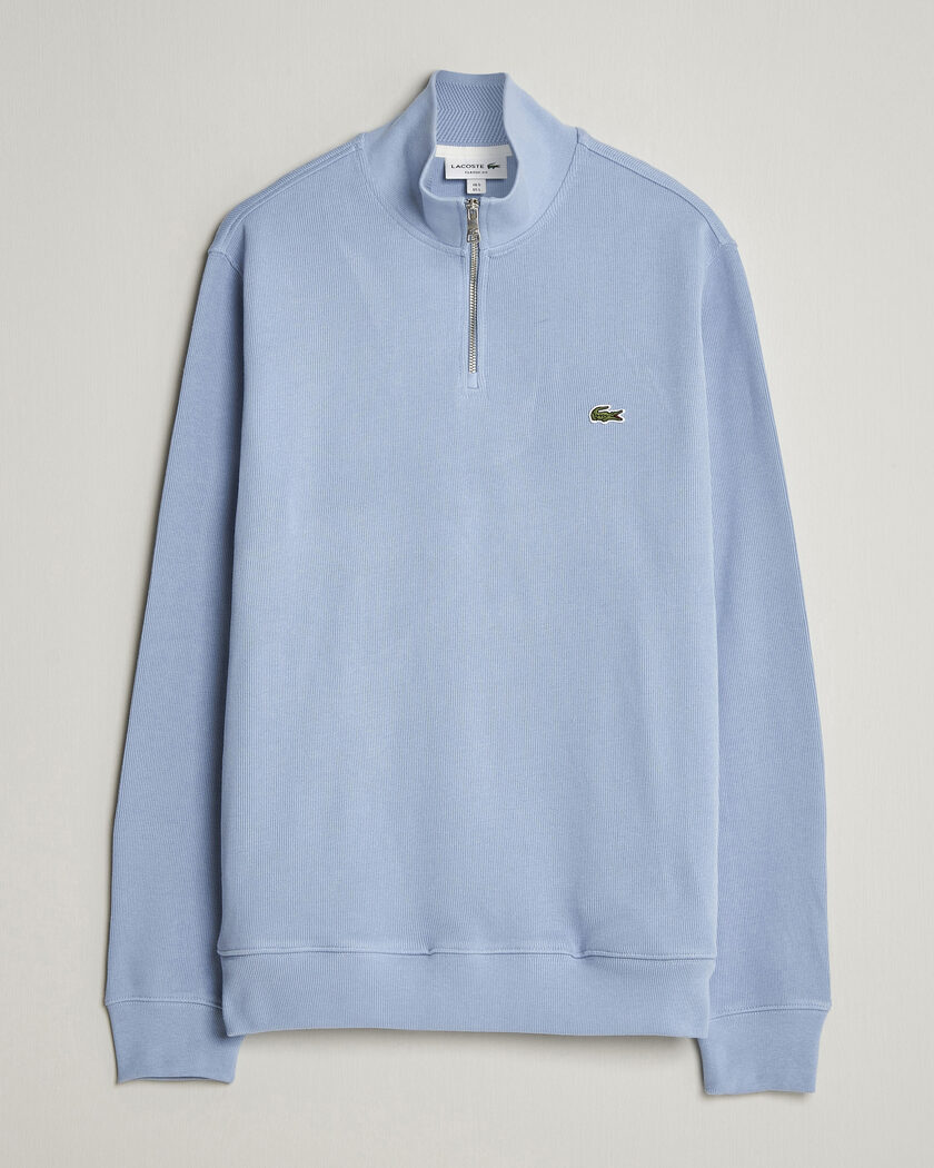 Polo Ralph Lauren Textured Half-Zip Summer Blue at CareOfCarl.com
