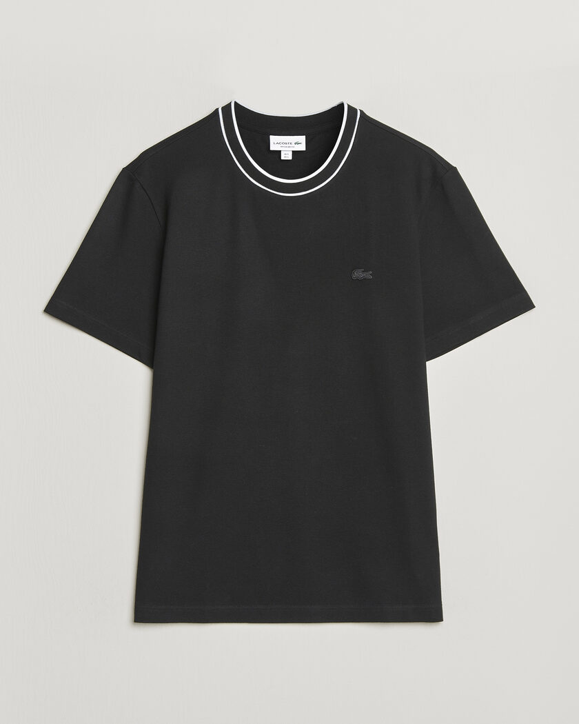 Zimmerli of Switzerland Mercerized Cotton Crew Neck T-Shirt Black