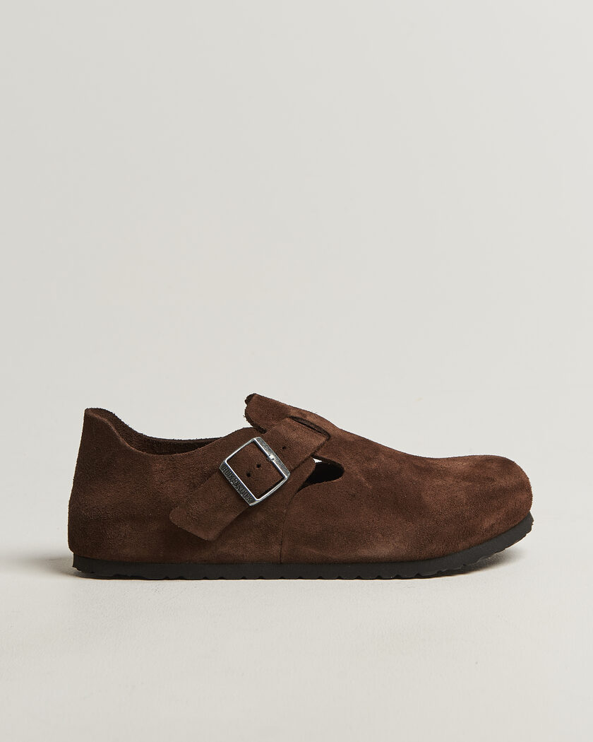 BIRKENSTOCK Boston Soft Footbed Mocca Suede at CareOfCarl.com