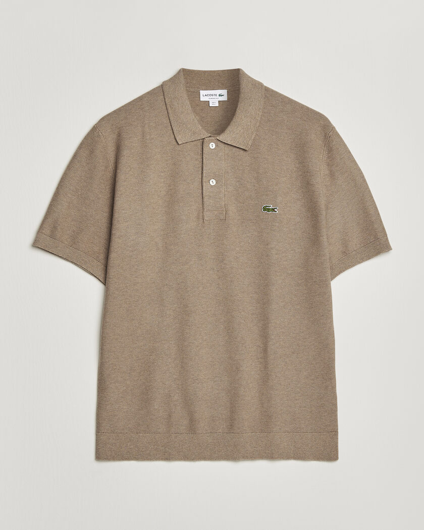 BEAMS PLUS Two-Tone Jacquard Polo Brown at CareOfCarl.com