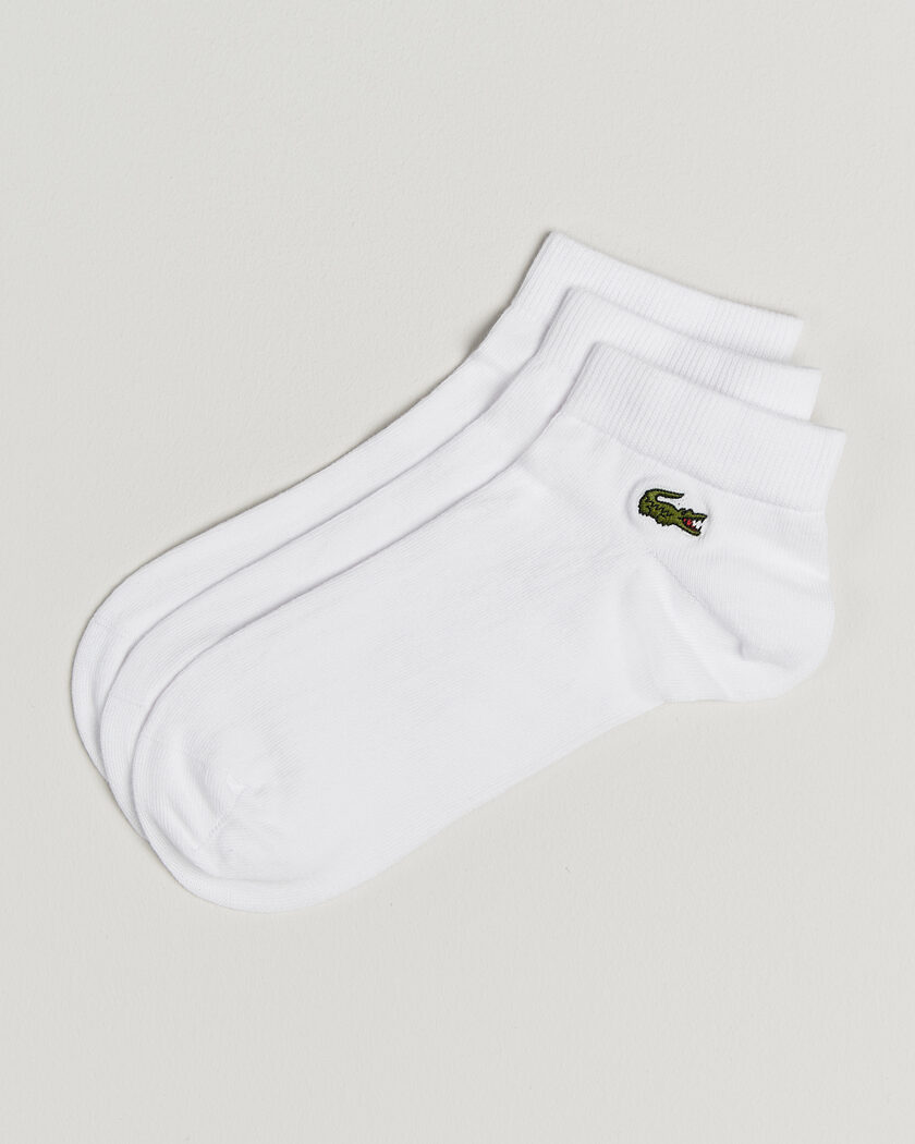 Lacoste 3-Pack Short Sport Socks White – White