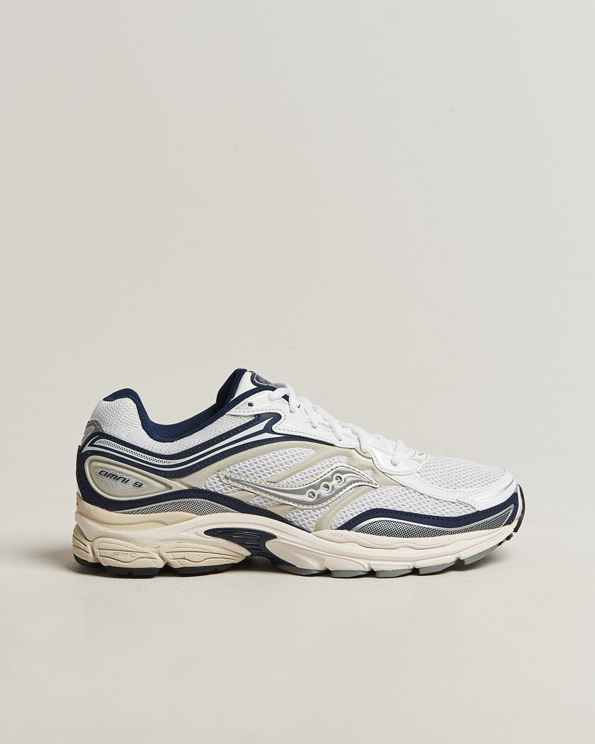 Saucony Progrid Omni 9 Running Sneaker White/Navy – White