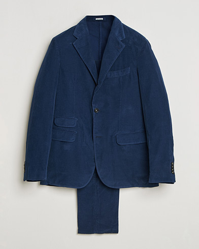 Canali Super 130s Wool Capri Suit Navy at CareOfCarl.com