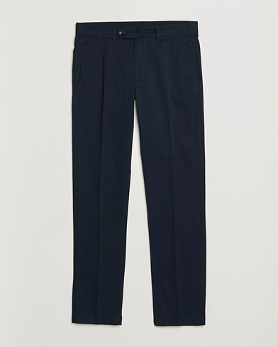 Massimo Alba Winch Cotton Gabardine Trousers Navy – Blue