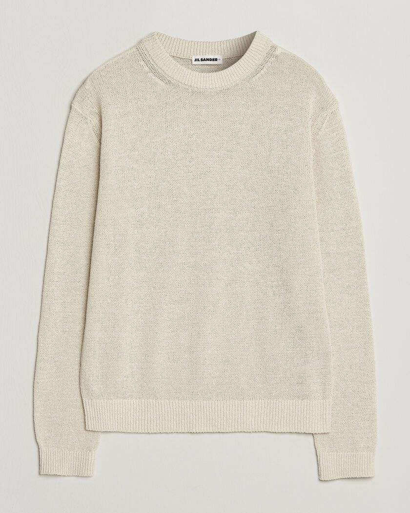 Stone Island Ghost Knitted Cotton/Cashmere Sweater Natural Beige