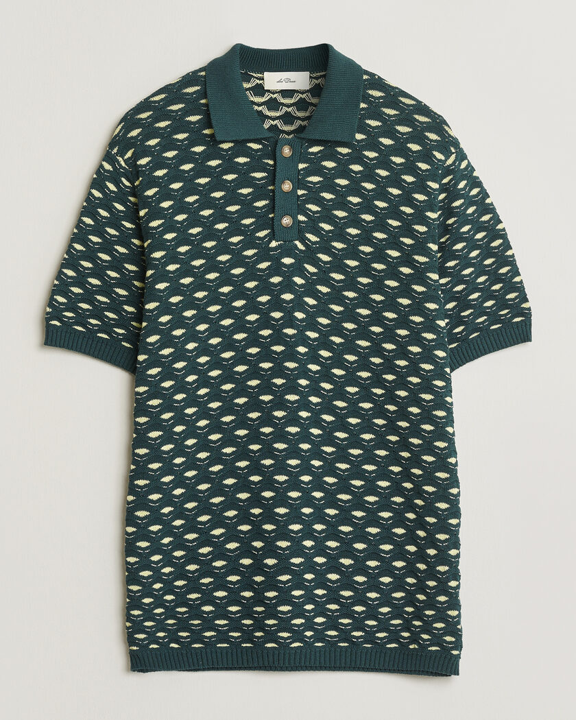 Brunello Cucinelli Cotton Rib Knitted Polo Olive at CareOfCarl.com