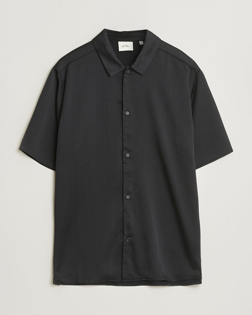 Les Deux Lesley Embroidery Short Sleeve Shirt Black at CareOfCarl.com