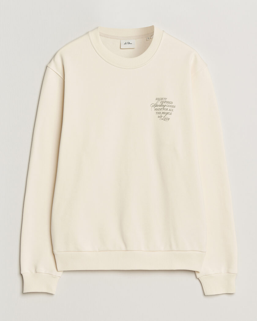 LES DEUX Ben Faience Sweatshirt Eggnog White – White
