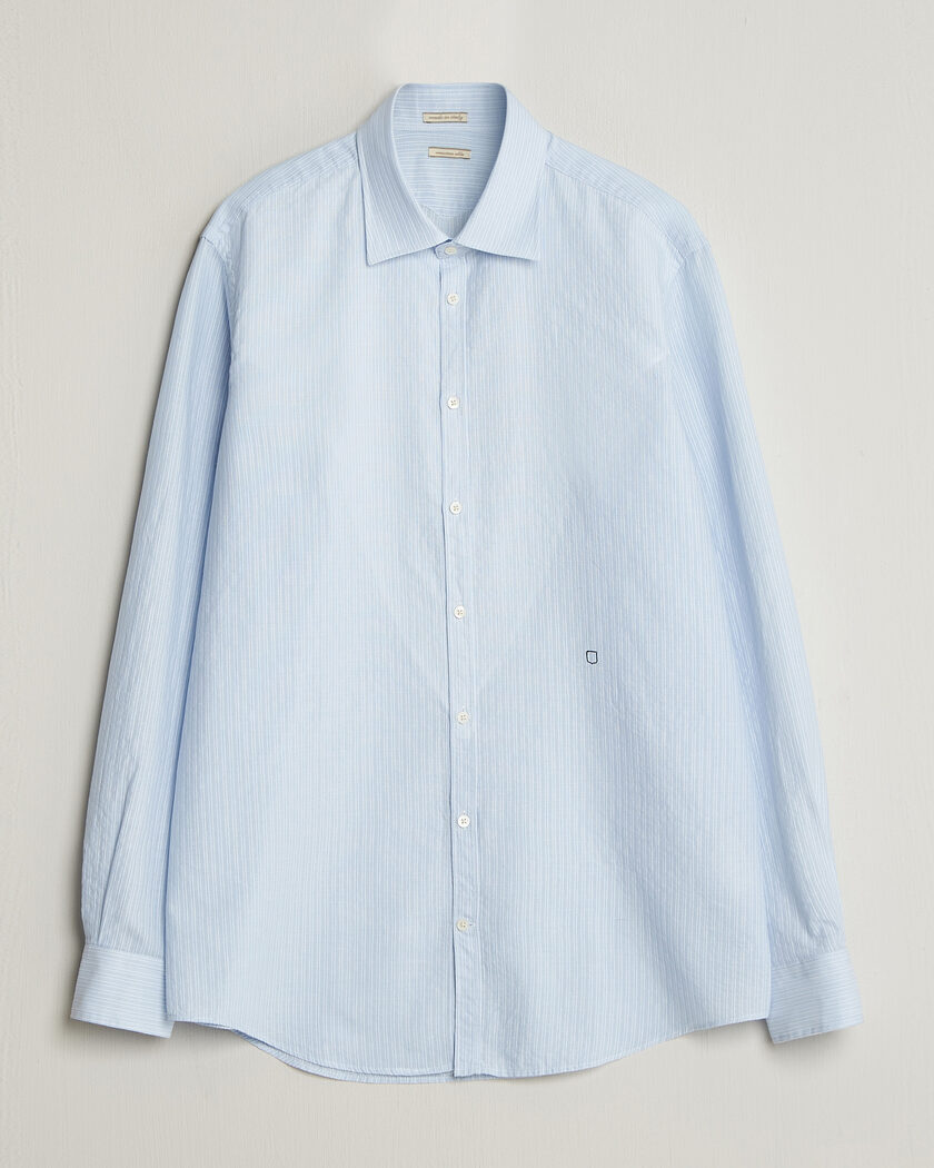 Massimo Alba Genova Striped Shirt Sky Blue – Blue