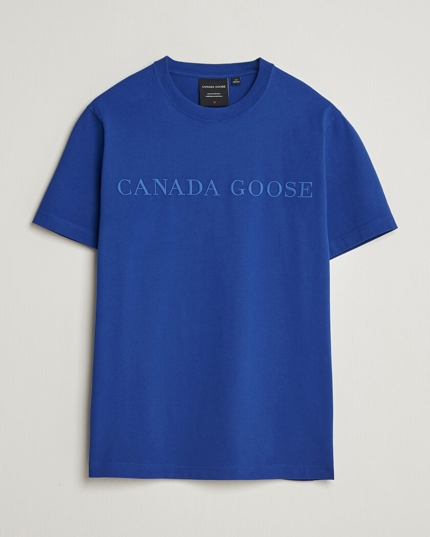 Moncler Lettering T-Shirt Navy at CareOfCarl.com