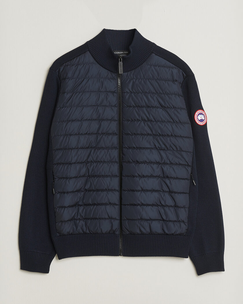 Moncler Hybrid Zip Cardigan Navy at CareOfCarl.com