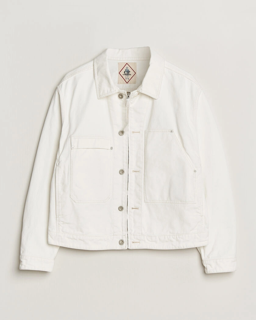 C.P. Company Bull Denim 10oz Jeans Jacket White – White