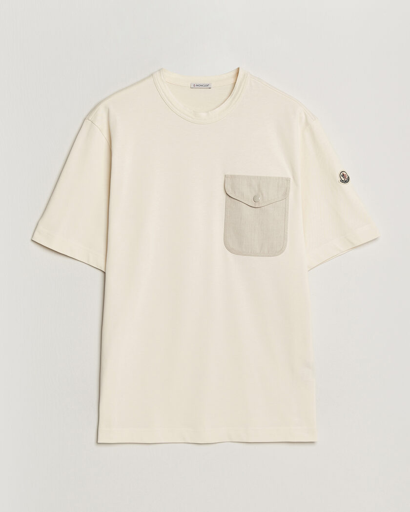 Moncler Oversize Pocket T-Shirt Off White – White