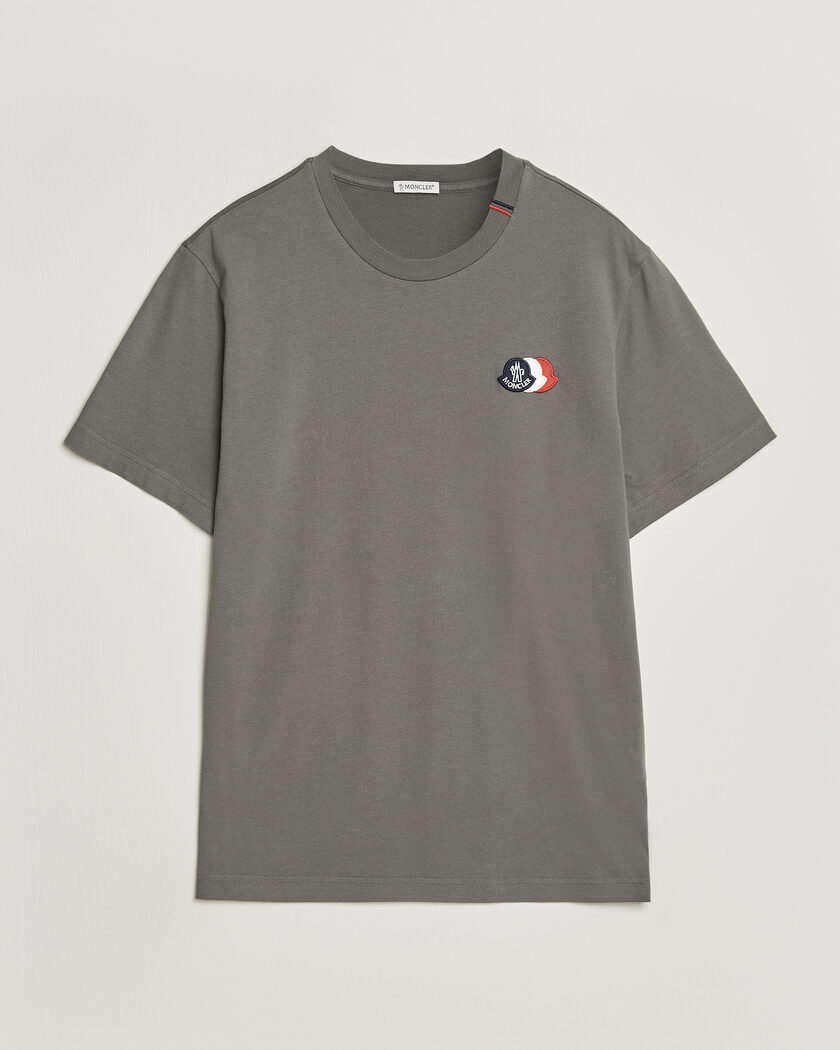 Moncler Tricolore Logo T-Shirt Grey – Grey