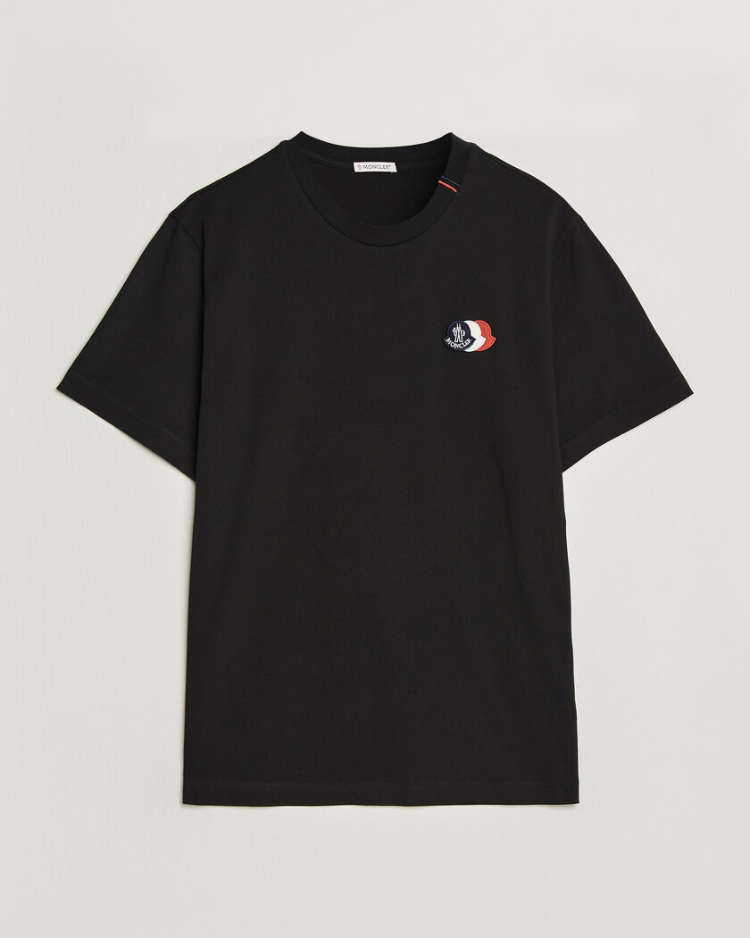 Moncler Tricolore Logo T-Shirt Black – Black
