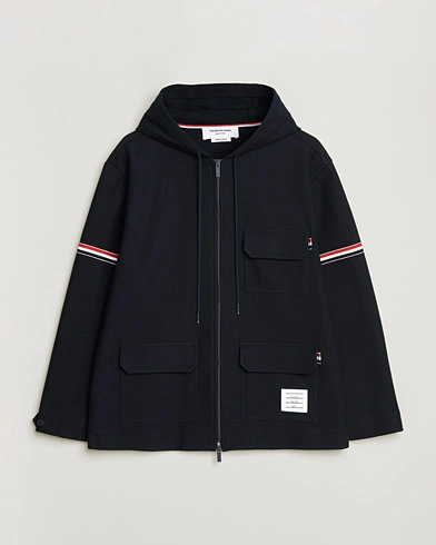 Thom Browne Tech Twill Field Jacket Navy – Blue