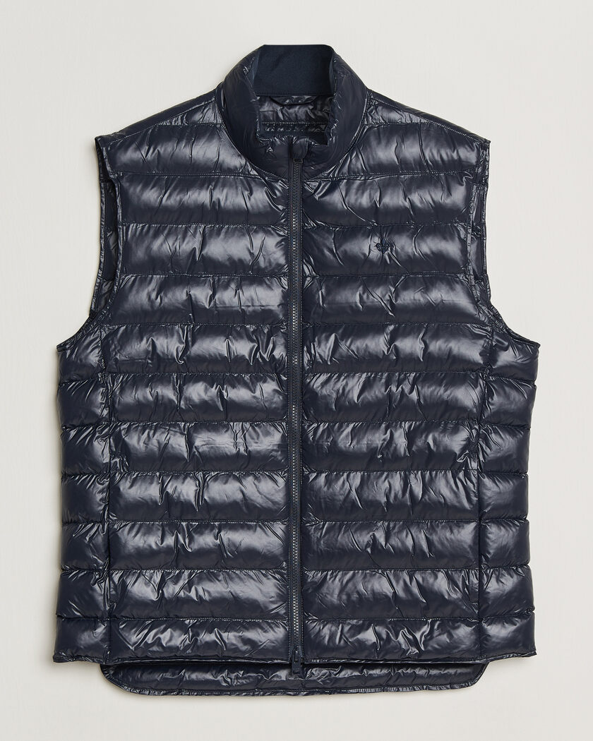 Morris Norfolk Liner Vest Glossy Navy – Blue