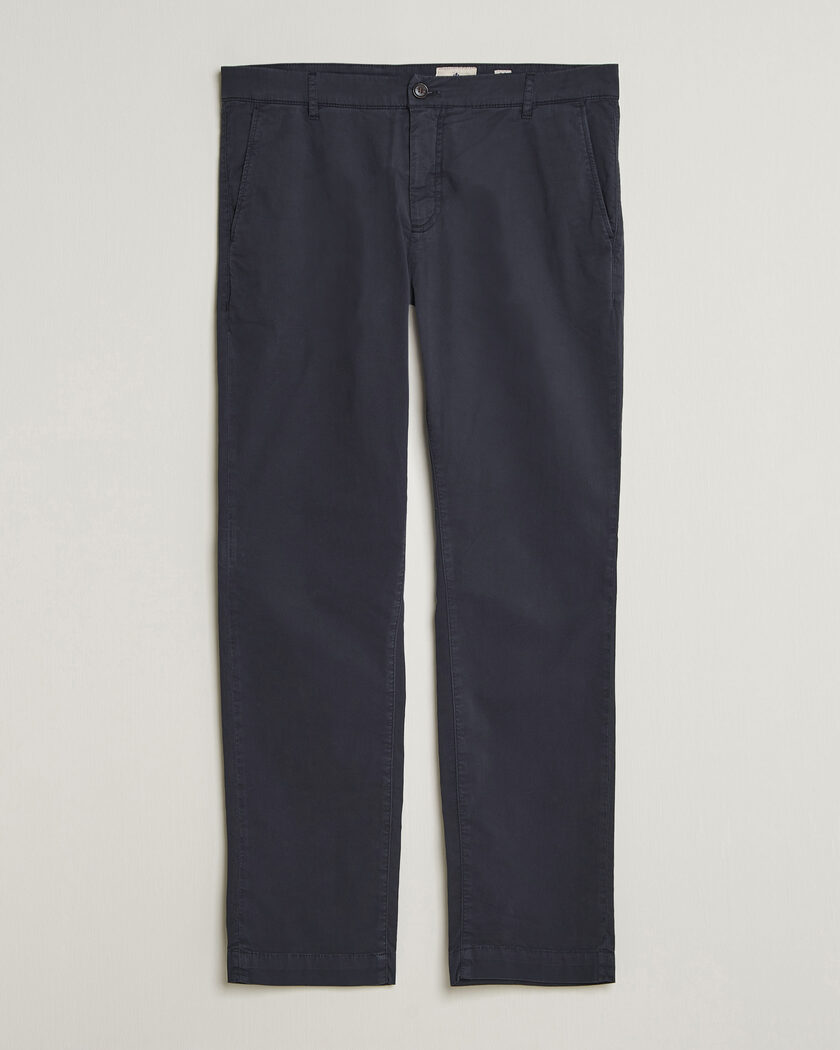 Brunello Cucinelli Slim Fit Chinos Navy at CareOfCarl.com
