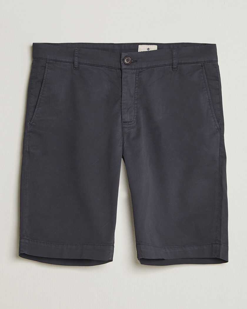 Briglia 1949 Pleated Cotton Shorts Black at CareOfCarl.com