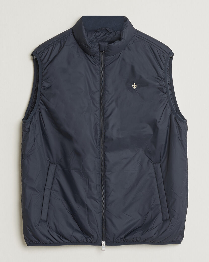 Morris Bradley Padded Vest Navy – Blue