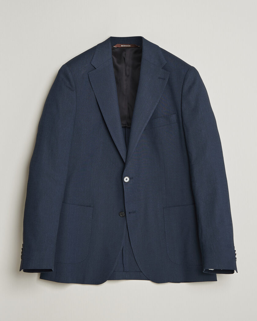 Morris Linen Suit Blazer Navy – Blue