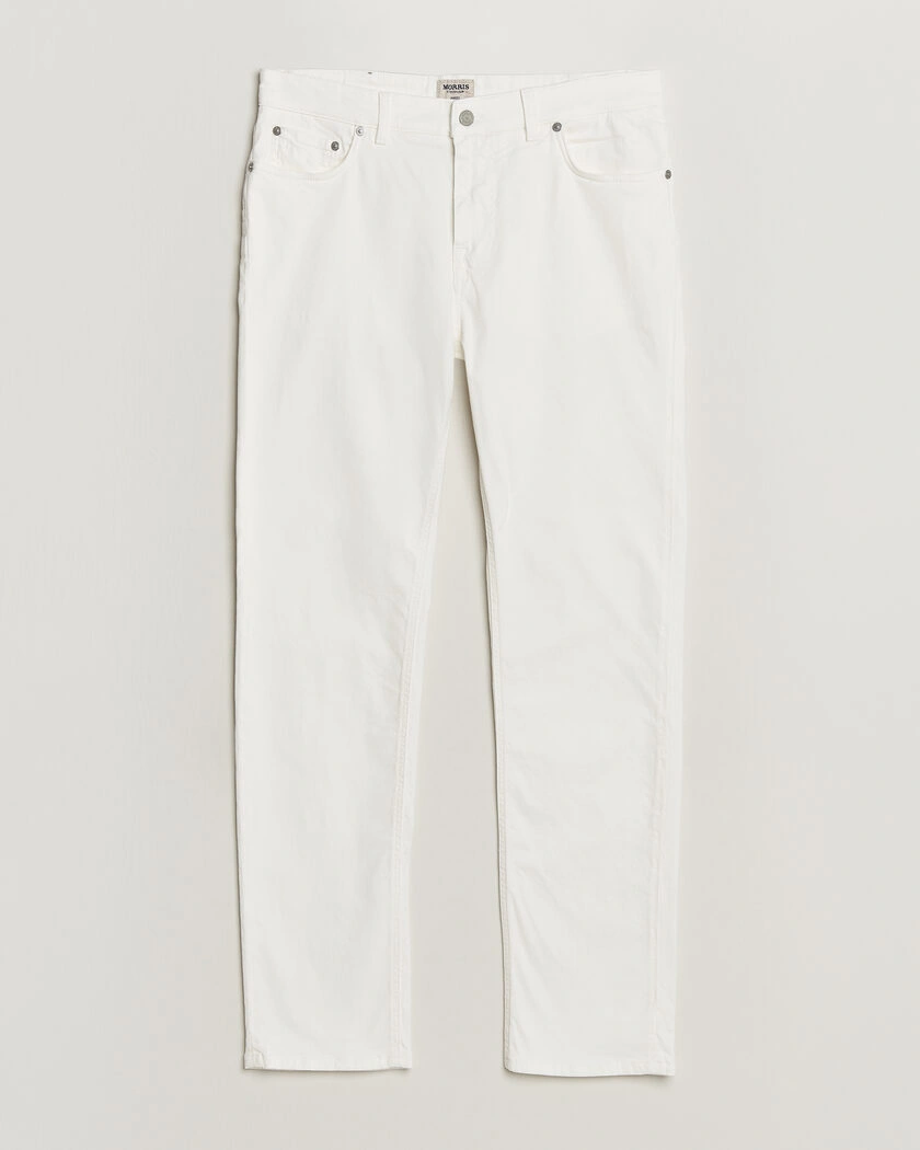 Morris James Brushed 5-Pocket Jeans Off White – White