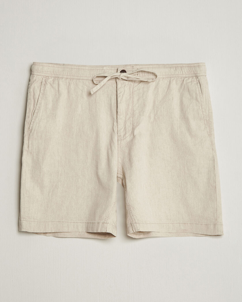 NN07 Aden Linen Shorts Oat at CareOfCarl.com