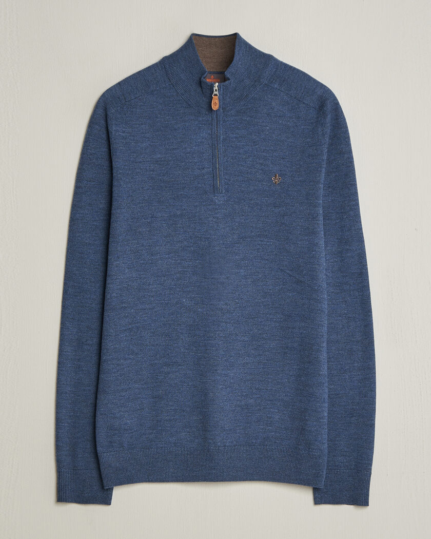 Polo Ralph Lauren Double Knit Jaquard Half Zip Sweater Cruise Navy