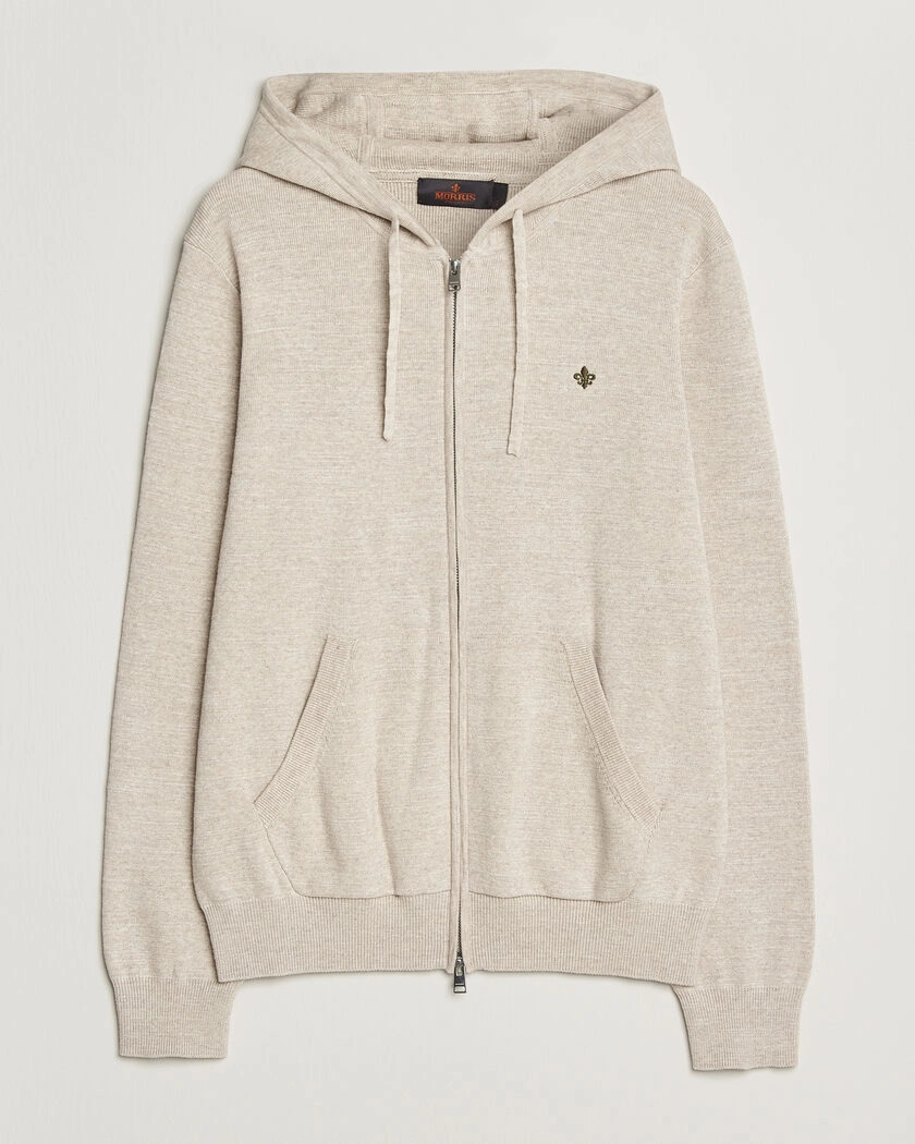 Morris Randall Full-Zip Hoodie Khaki – Beige