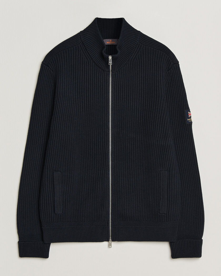 John Smedley Petworth Extra Fine Merino Cardigan Midnight at