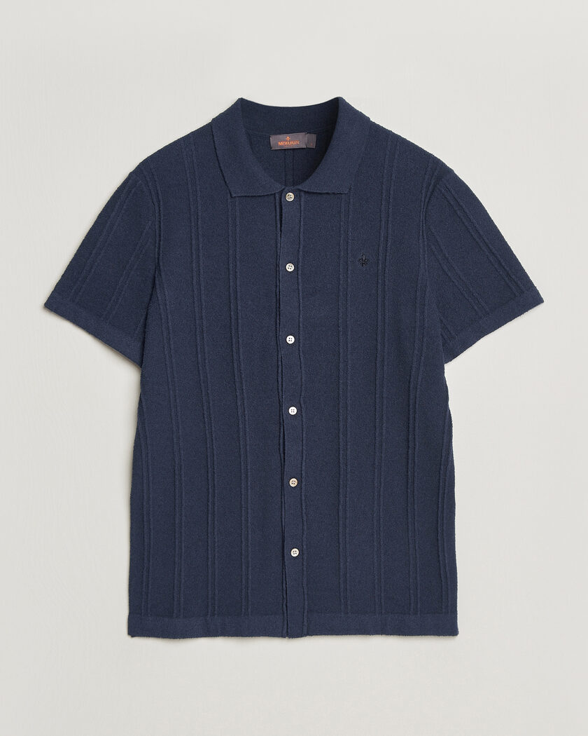 トップス 00s POLOGOLF CLAYTON Short SleeveShirts Morris Clayton Knitted Short Sleeve Shirt Off White at CareOfCarl.com