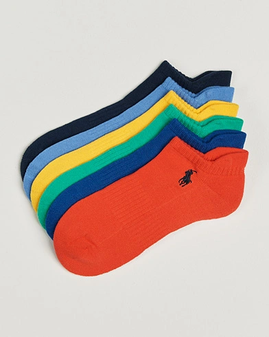 Polo Ralph Lauren 6-Pack Sneaker Sock Multi – Multi-colour