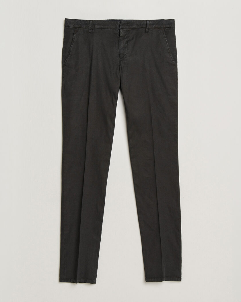 Dondup Spiritisimo Linen Stretch Chinos Black – Black