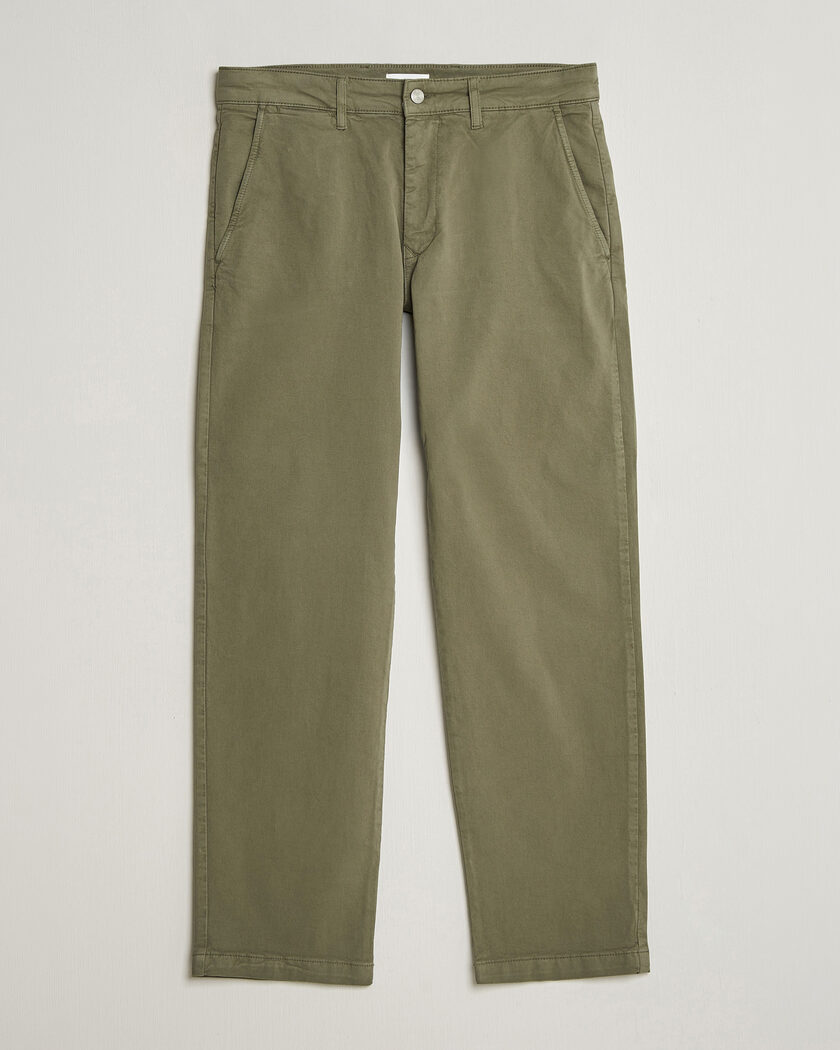 NN07 Aden Regular Fit Chinos Capers Green – Green