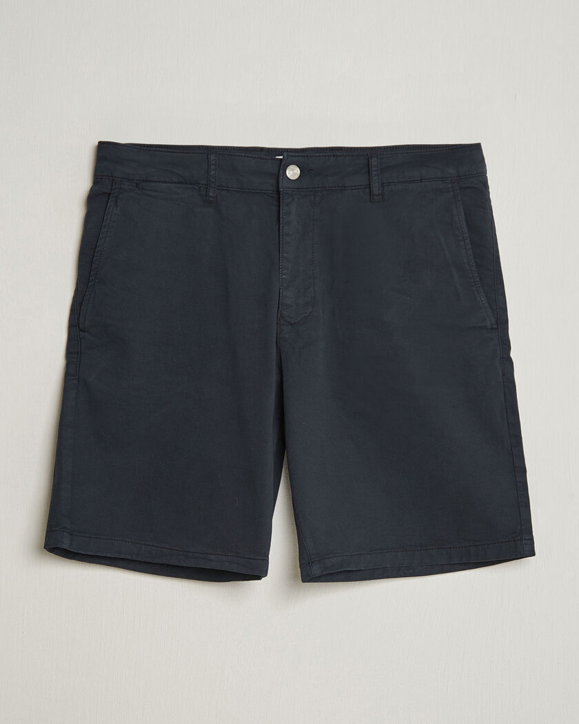 Brunello Cucinelli Cotton Chino Shorts Navy at CareOfCarl.com