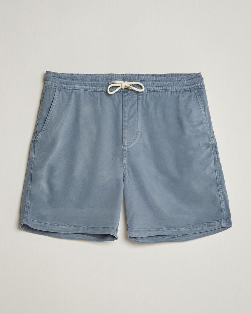 NN07 Gregor Drawstring Shorts Stone Blue – Blue