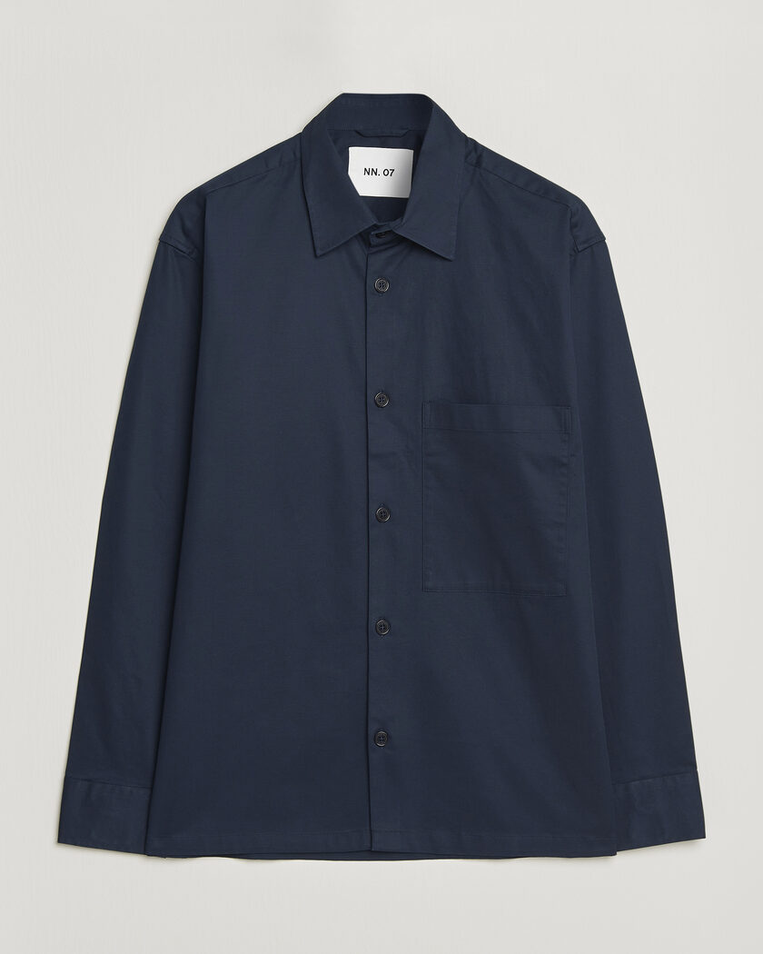 A.P.C. Basile Denim Overshirt Dark Navy at CareOfCarl.com