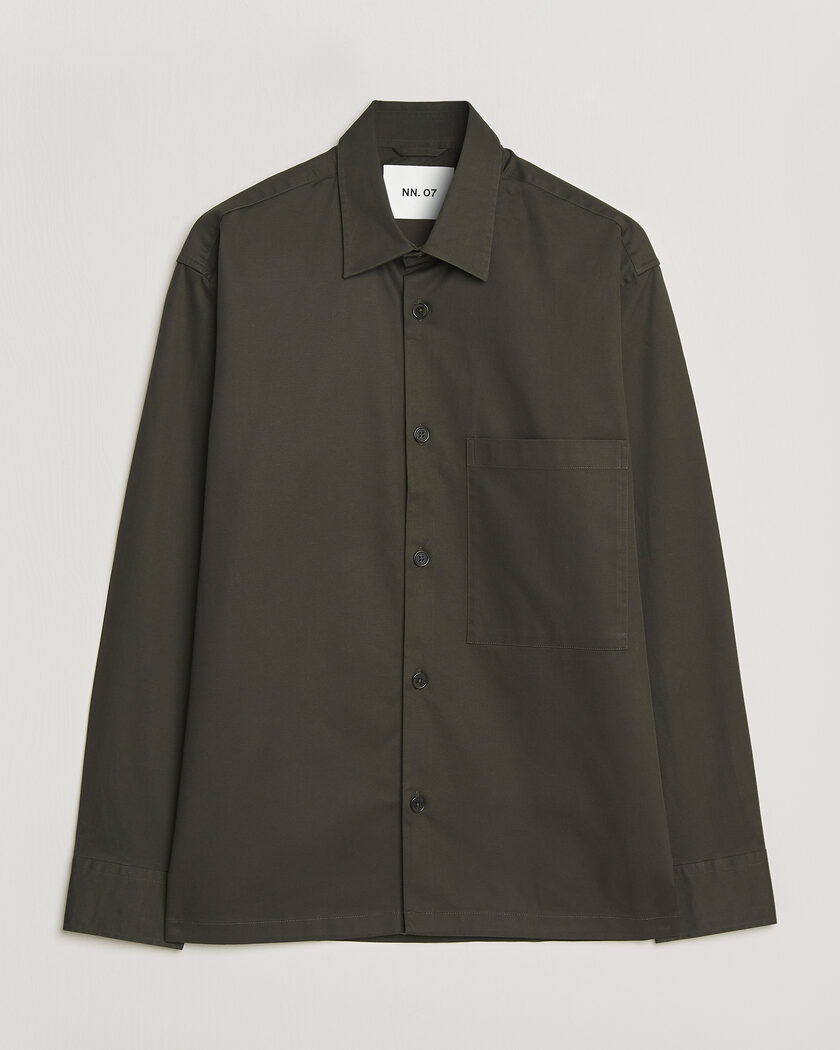 C.P. Company Cotton Rip Stop Overshirt Green at CareOfCarl.com