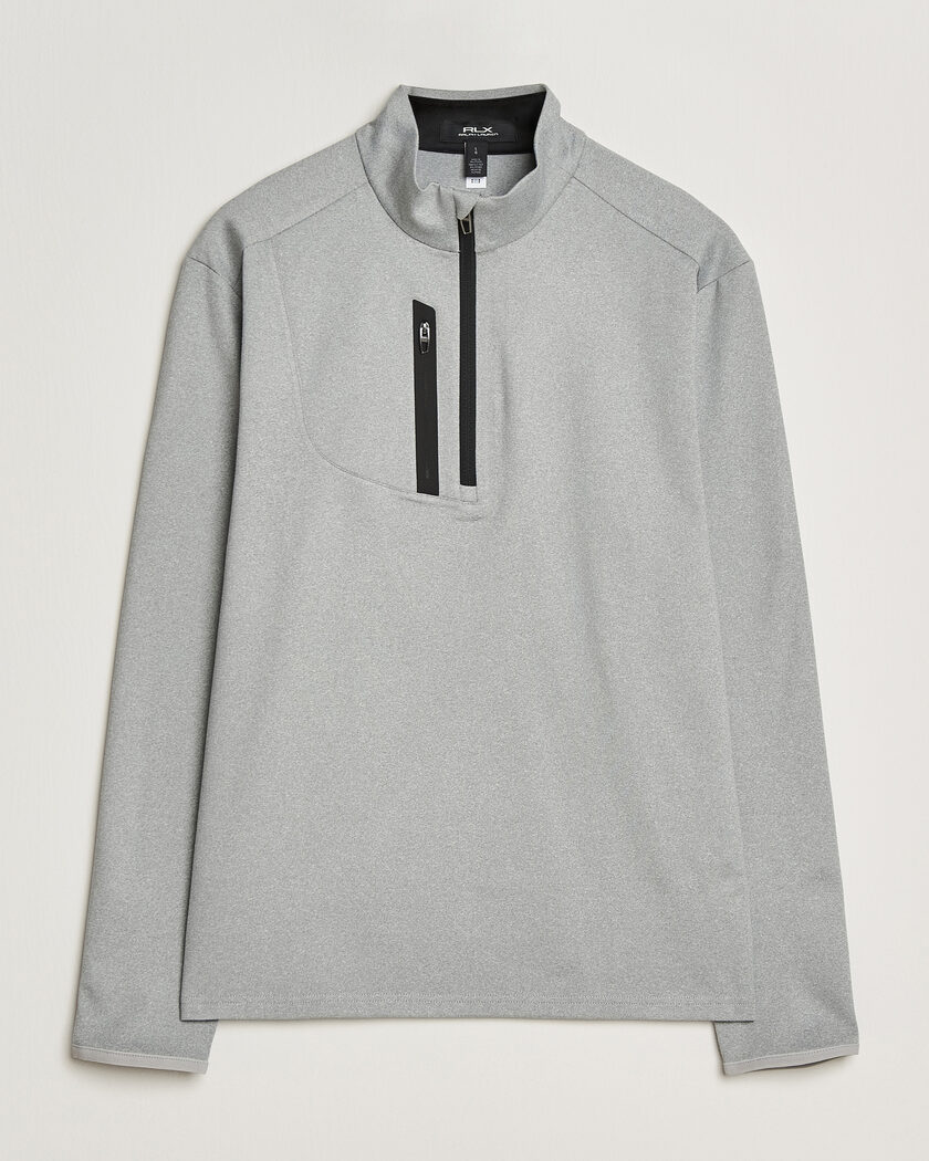 RLX Ralph Lauren Luxury Jersey Half Zip Andover Heather – Grey