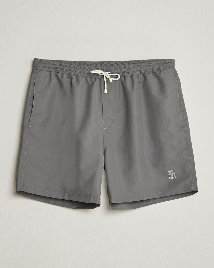 Brunello Cucinelli Nylon Swim Trunks Grey – Grey