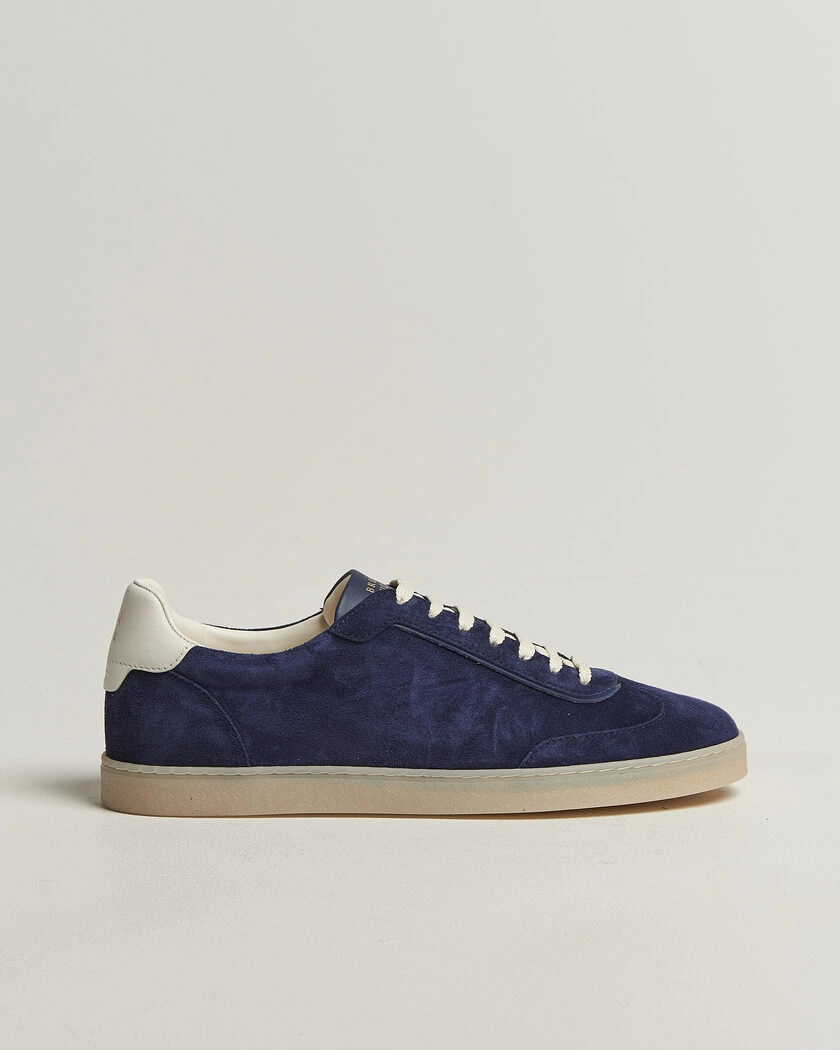 Brunello Cucinelli Low Top Sneakers Navy Suede – Blue