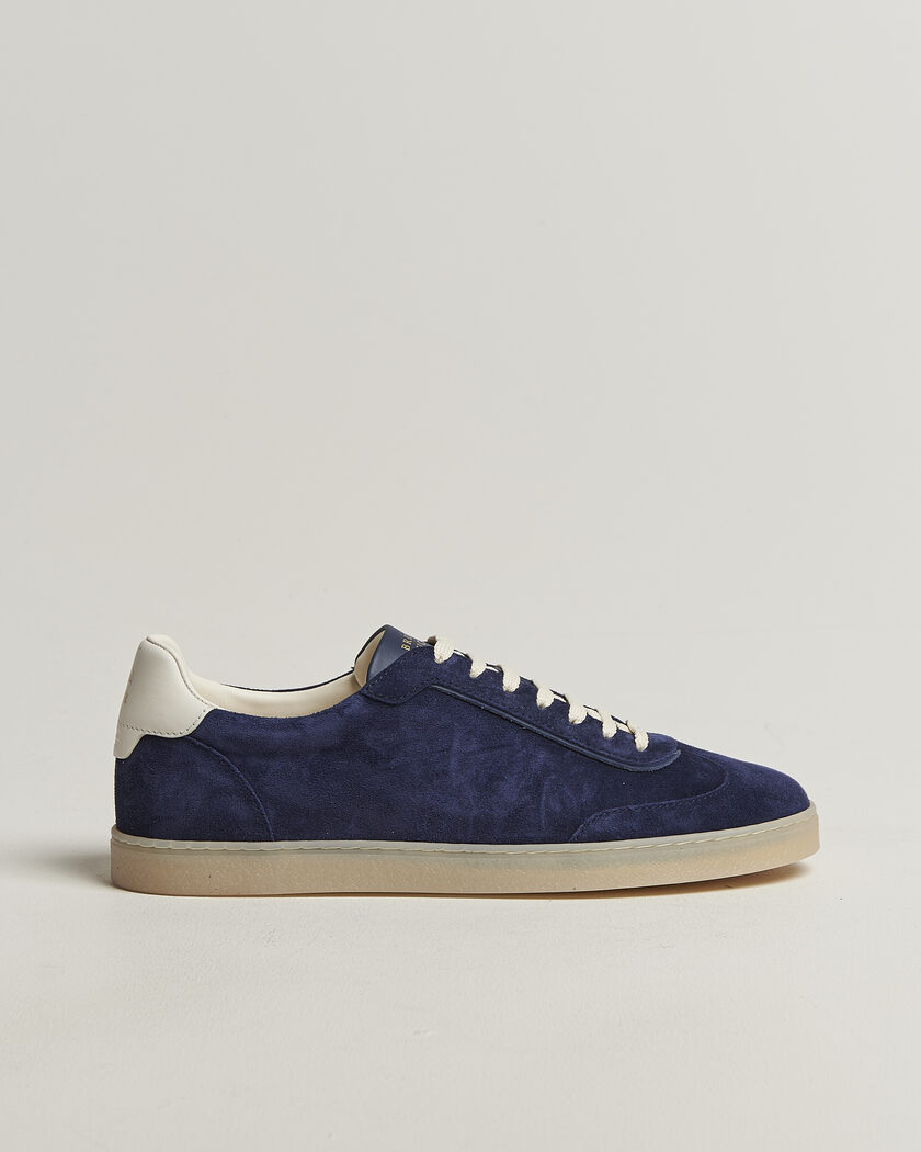 Brunello Cucinelli Low Top Sneakers Navy Suede – Blue