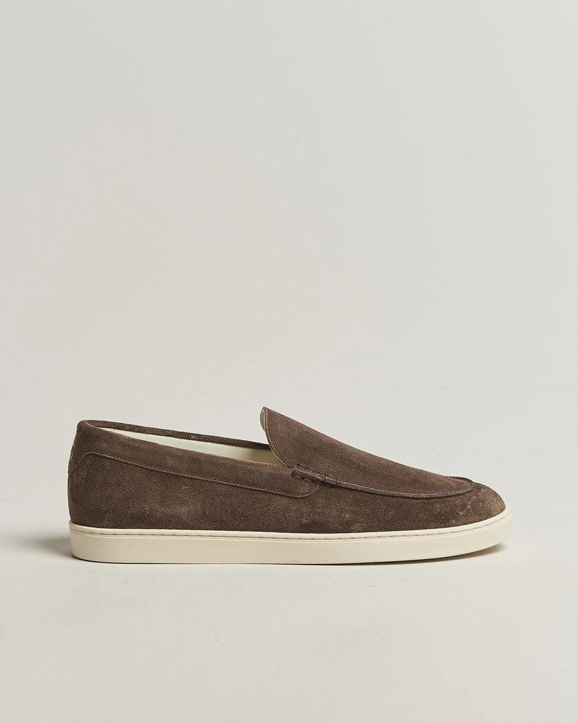 Brunello Cucinelli Moccasin Shoes Dark Brown Suede – Brown