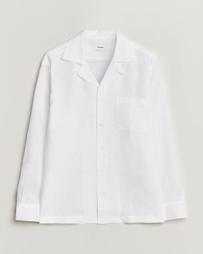 Lardini Paul Linen Resort Shirt White – White