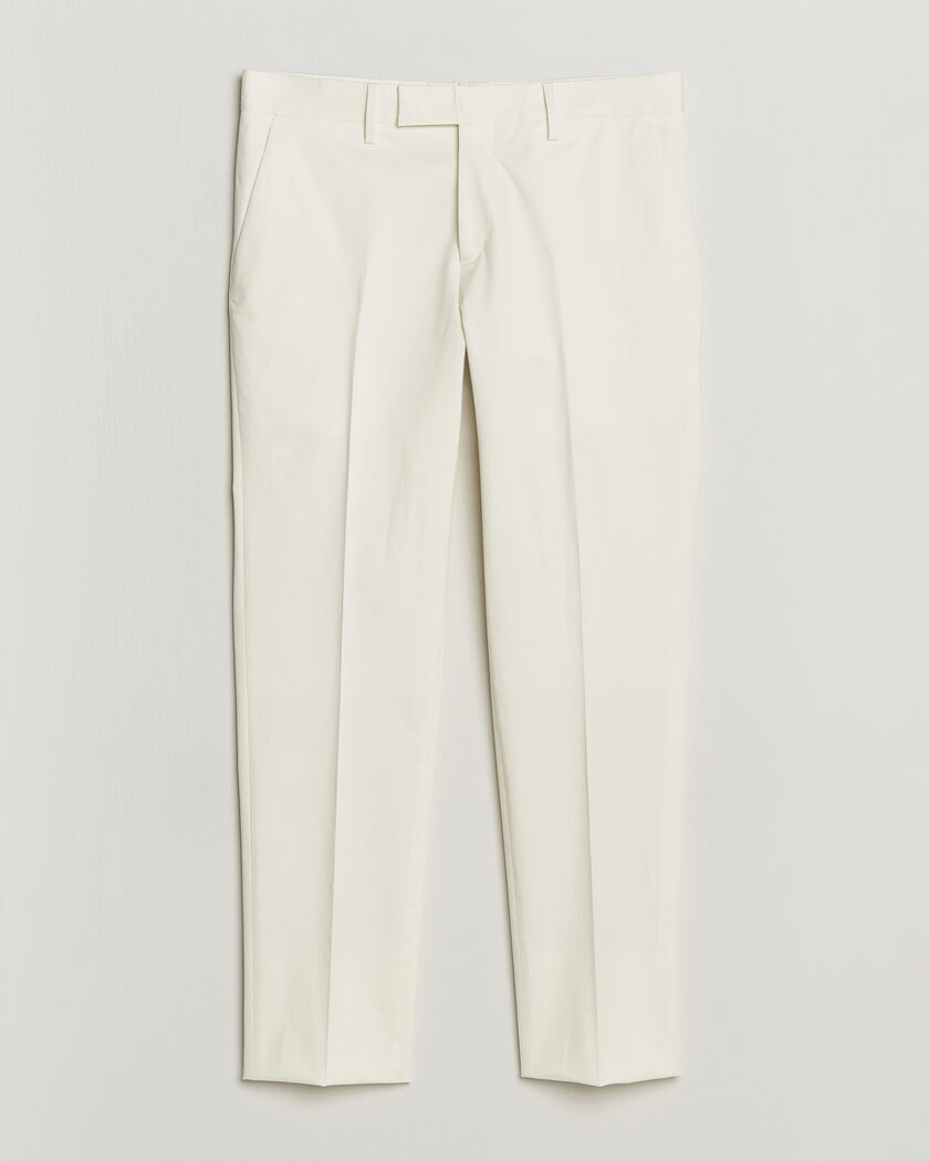 Lardini Lyon Cotton Twill Stretch Trousers White – White