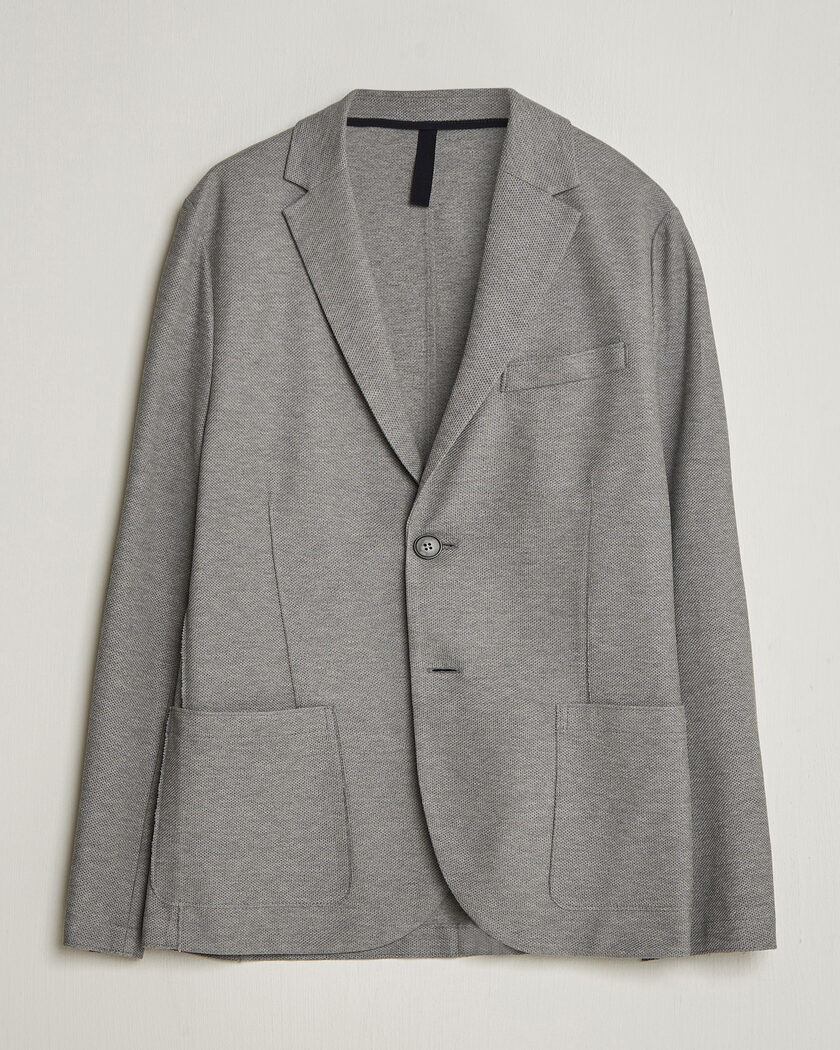 Harris Wharf London Loro Piana Honey Comb Blazer Light Grey – Grey