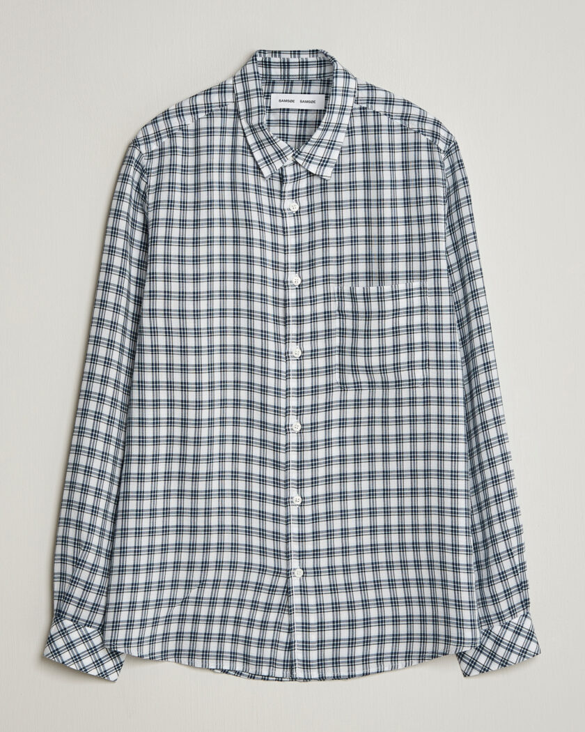 Brunello Cucinelli Slim Fit Denim Shirt Indigo Blue at CareOfCarl.com