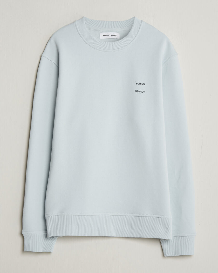 Samsøe Samsøe Joel Organic Cotton Sweatshirt Skywriting – Blue