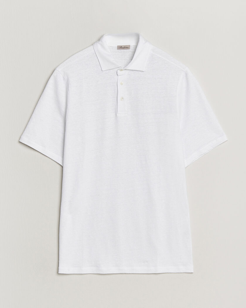 Stenströms Linen Polo Shirt White – White