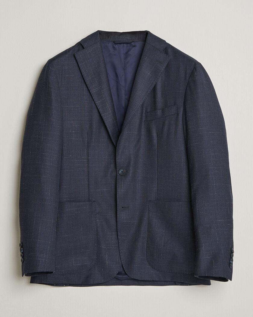 Boglioli K Jacket Wool Hopsack Classic Blazer Navy at CareOfCarl.com Boglioli K Jacket Wool Hopsack Classic Blazer Navy at CareOfCarl.com